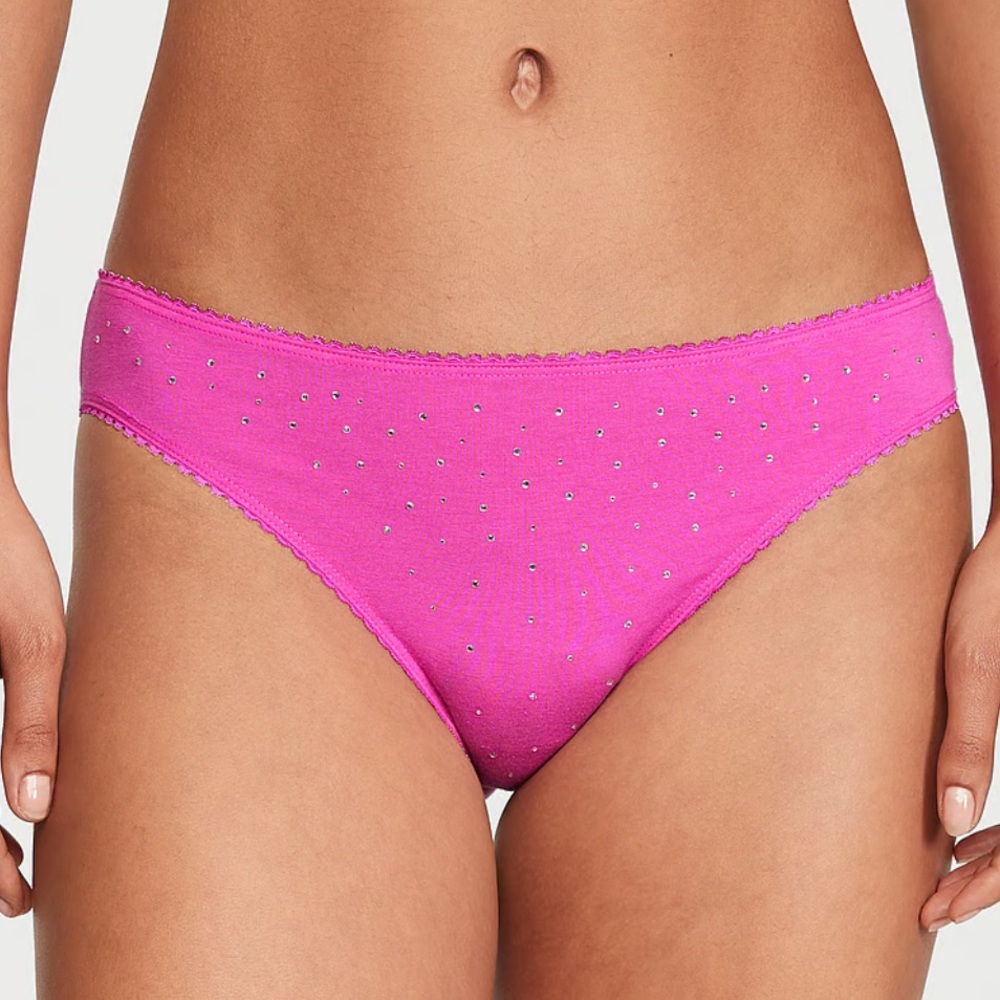 Victoria’s Secret Stretch Cotton Scatter Shine Bikini Panty